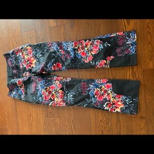 Floral Obermeyer ski / snowboard pants size 6